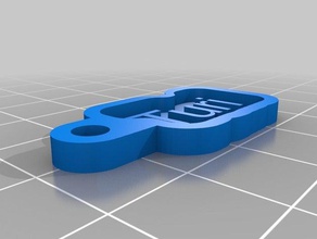 turi Schlüsselanhänger angepasst 3d print model - Mito3D