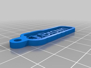 jbrown keychains customized 3d print model - Mito3D