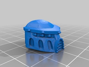 raider titan cabeça brinquedos jogos 8mm adeptus titanicus reaver 3d print model - Mito3D