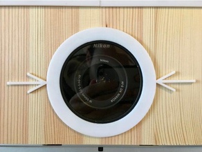 77mm filtre çerçeve fotoğraf kabini elektronik canon nikon photobooth 3d print model - Mito3D