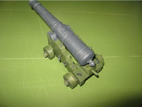 russo ferro navale cannone 8pdr 1786 112 oggetti di scena napoleonica marina 3d print model - Mito3D