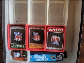 nfl game day board card boxes toy accessories 3d print model - Mito3D
