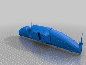homeworld kushan mothership vehicles spaceship video game 3d print model - Mito3D