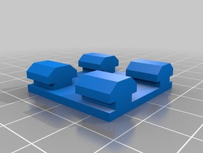 ender 3 haga doble rail de inserción 3d la impresora partes montaje en riel 3d print model - Mito3D