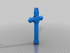 ssbu castlevania whip handle reinforced 3d printing 3d print model - Mito3D