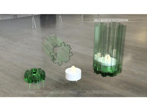 photophore fractal decoración 3d print model - Mito3D