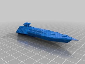 el caos desolador clase de buque guerra 3d la impresión battlefleet gothic 3d print model - Mito3D