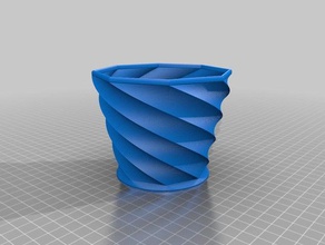 octagon vase decor customized 3d print model - Mito3D