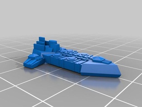 o caos, caos classe raider 3d impressão battlefleet gótico 3d print model - Mito3D