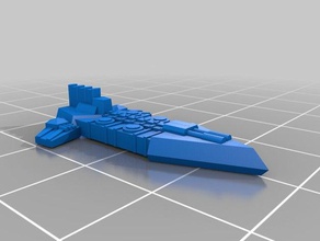 caos idolator classe raider 3d impressão battlefleet gótico 3d print model - Mito3D