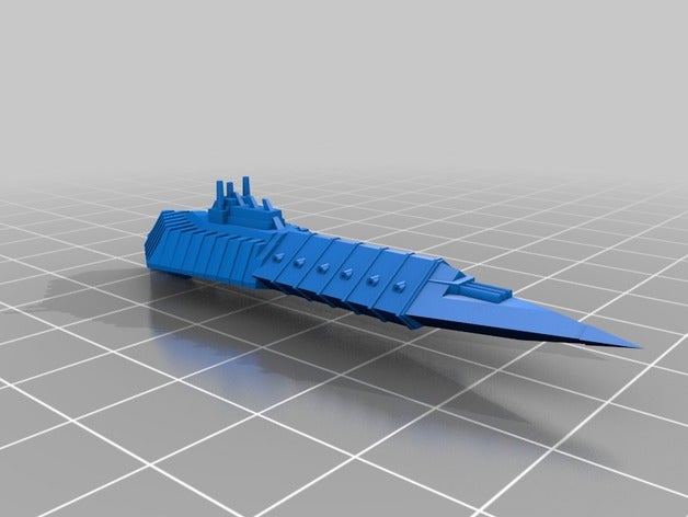 chaos hérétique de la classe croiseurs légers 3d l'impression battlefleet gothic 3D print model - Mito3D