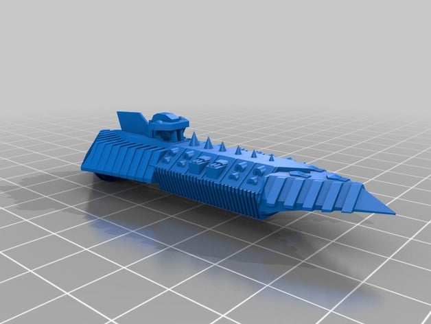 le chaos de l'abattage croiseur classe 3d l'impression battlefleet gothic 3D print model - Mito3D