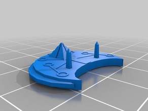 dirge clase raider 3d la impresión battlefleet gothic 3d print model - Mito3D