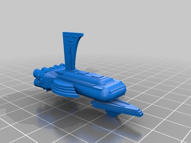 nécron cartouche de classe lumière l'abatteuse 3d l'impression battlefleet gothic 3D print model - Mito3D