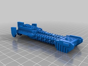 space marine battle barge 3d printing battlefleet gothic 3d print model - Mito3D