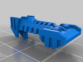 space marine hunter destructor 3d la impresión battlefleet gothic 3d print model - Mito3D