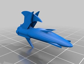 eldars de transport 3d l'impression battlefleet gothic 3d print model - Mito3D