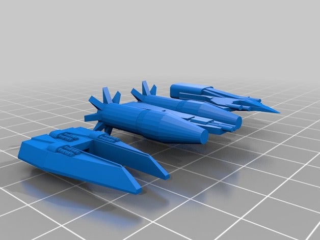 rogue trader xenos-cutter 3d drucken battlefleet gothic 3D print model - Mito3D