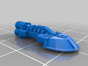 rogue trader de la corvette 3d l'impression battlefleet gothic 3d print model - Mito3D