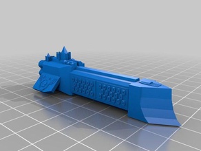 rogue trader hırs sınıfı kruvazör 3d baskı savaş filosu Gotik 3d print model - Mito3D