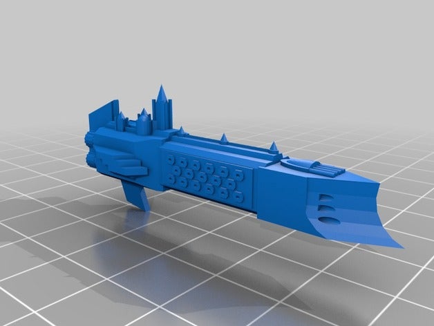 rogue trader sforzo di classe incrociatore leggero 3d la stampa battlefleet gothic 3D print model - Mito3D