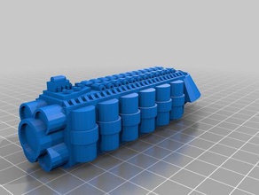 rogue trader supply barge 3d printing battlefleet gothic 3d print model - Mito3D