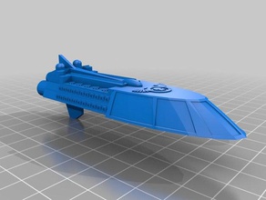 rogue trader vengeance class mann owar 3d printing battlefleet gothic 3d print model - Mito3D