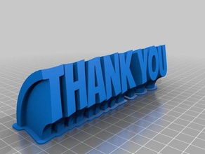thankyou office customized 3d print model - Mito3D