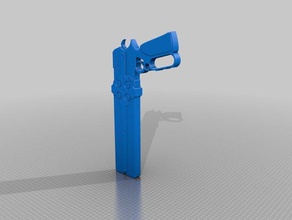 cerberus doble pistolas de corte hacia abajo 3d impresión 3d print model - Mito3D