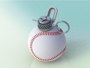 fallout beisebol granada 3d impressão 3d print model - Mito3D