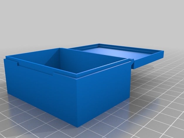 parametrische aufklappbaren box plus druckbaren einem Stück Container angepasst 3D print model - Mito3D