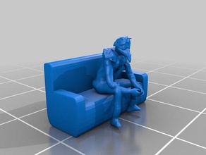 my hero academia de révision d'assise canapé sculptures art figure myheroacademia 3d print model - Mito3D