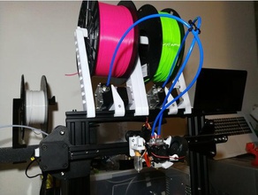 spool holder 3d printing 2020 extrusion 2040 cr10 creality cr-10 cr-10s ender 3 ender3 filament spoolholder 3d print model - Mito3D