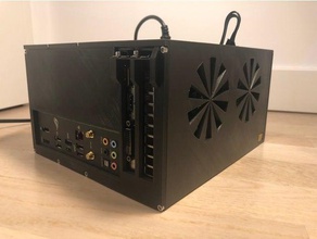 fully 3d printed 67 liter pc case electronics intel sff 3d print model - Mito3D