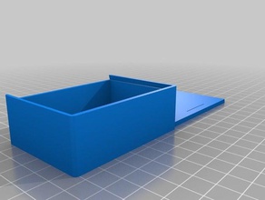 tampa deslizante caixa recipientes personalizado 3d print model - Mito3D