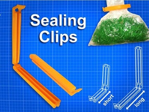 sealing clips bags clamp sealer kitchen 3d printing 3d print model - Mito3D