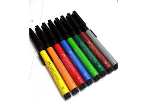 pen clip artist pens office organization holder travel case 3d print model - Mito3D