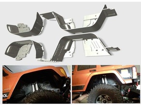 axial scx10ii cherokee inner fenders mechanical toys burnie222 rc3drissa 3d print model - Mito3D