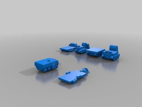 robotech un ueg cargo equipment vehicles games earth reclamation objective marker rrt forces wargaming 3d print model - Mito3D