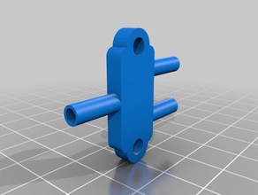 connettore 4mm di fissazioni strumenti airpump acquario 3d print model - Mito3D