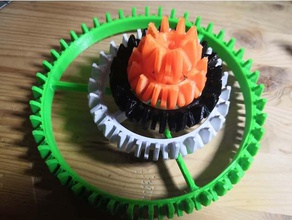 lego bionicle roues ingénierie 3d print model - Mito3D