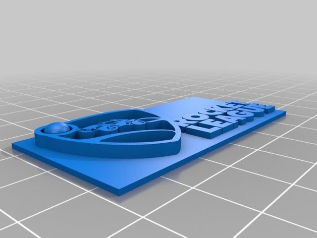 rocket league plaque 3d printing 3D print model - Mito3D