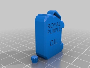 110 escala de púrpura real, la lata aceite rc los vehículos 3d print model - Mito3D