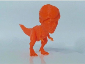 trex bento cumberbatchs cabeça criaturas britânico dinossauro doutor estranho sherlock holmes tiranossauro rex 3d print model - Mito3D