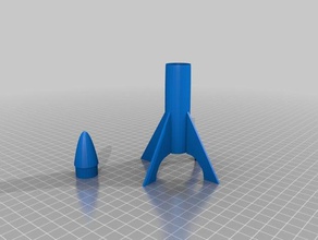 basic rocket mark 2 3d printing 3d print model - Mito3D