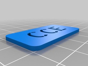 cce signs logos customized 3d print model - Mito3D