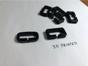 backpack strap clip 75in 20mm width office retention 3d print model - Mito3D