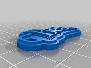 bea Schlüsselanhänger angepasst 3d print model - Mito3D