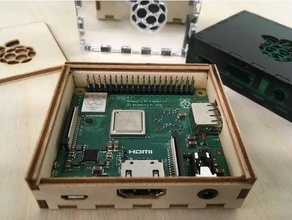 ahududu 3a+ kutu vesa montaj seçenekleri pi diy lazer raspberry case 3d print model - Mito3D