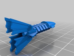 eldar de transporte 3d impressão battlefleet gótico 3d print model - Mito3D